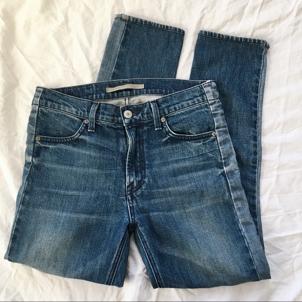 Vince Deconstructed Crop Denim